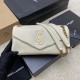 생로랑 Saint laurent/YSL 734153 Calypso in Lambskin white 26CM