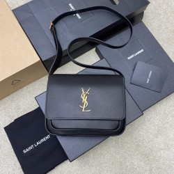 생로랑 Saint laurent/YSL 718556 Niki Satchel in Leather Black 22cm