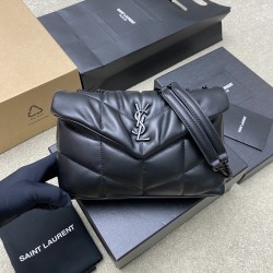 생로랑 Saint laurent/YSL 759337 Toy Puffer In Lambskin Black 23cm