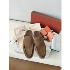 로로 피아나 Loro Piana Babouche Walk Loafers Suede  FAM3488