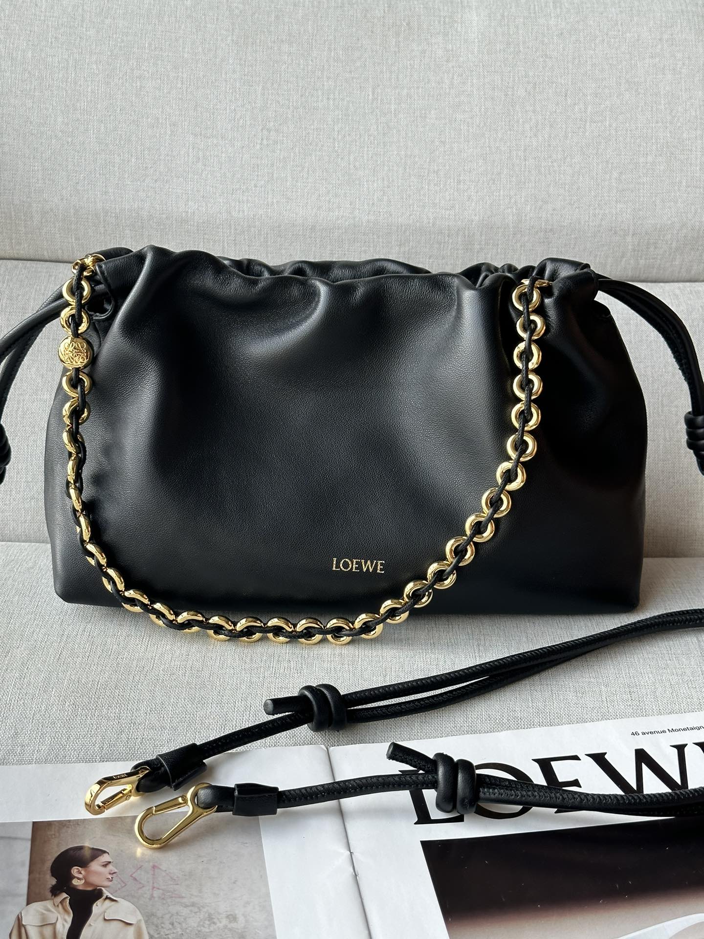 로에베 Loewe Flamenco Purse 1774 클러치 30cm