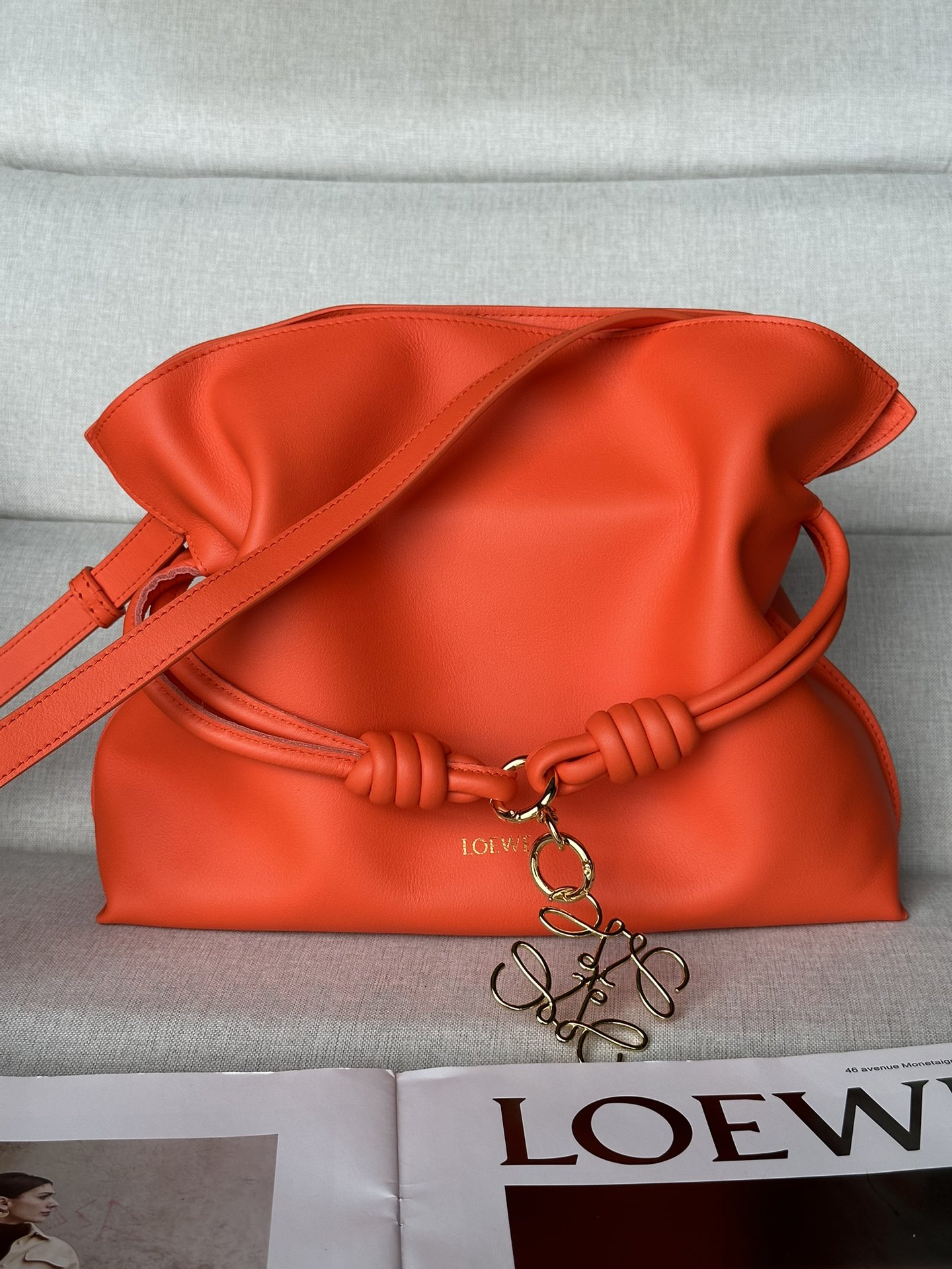 로에베 Loewe Flamenco 11050A 클러치 30cm