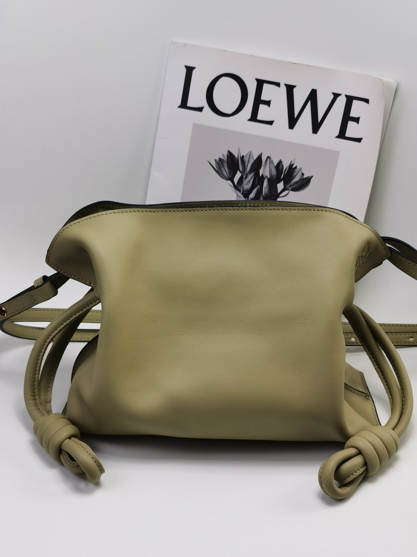 로에베 Loewe Mini Flamenco 11046S 클러치 23cm