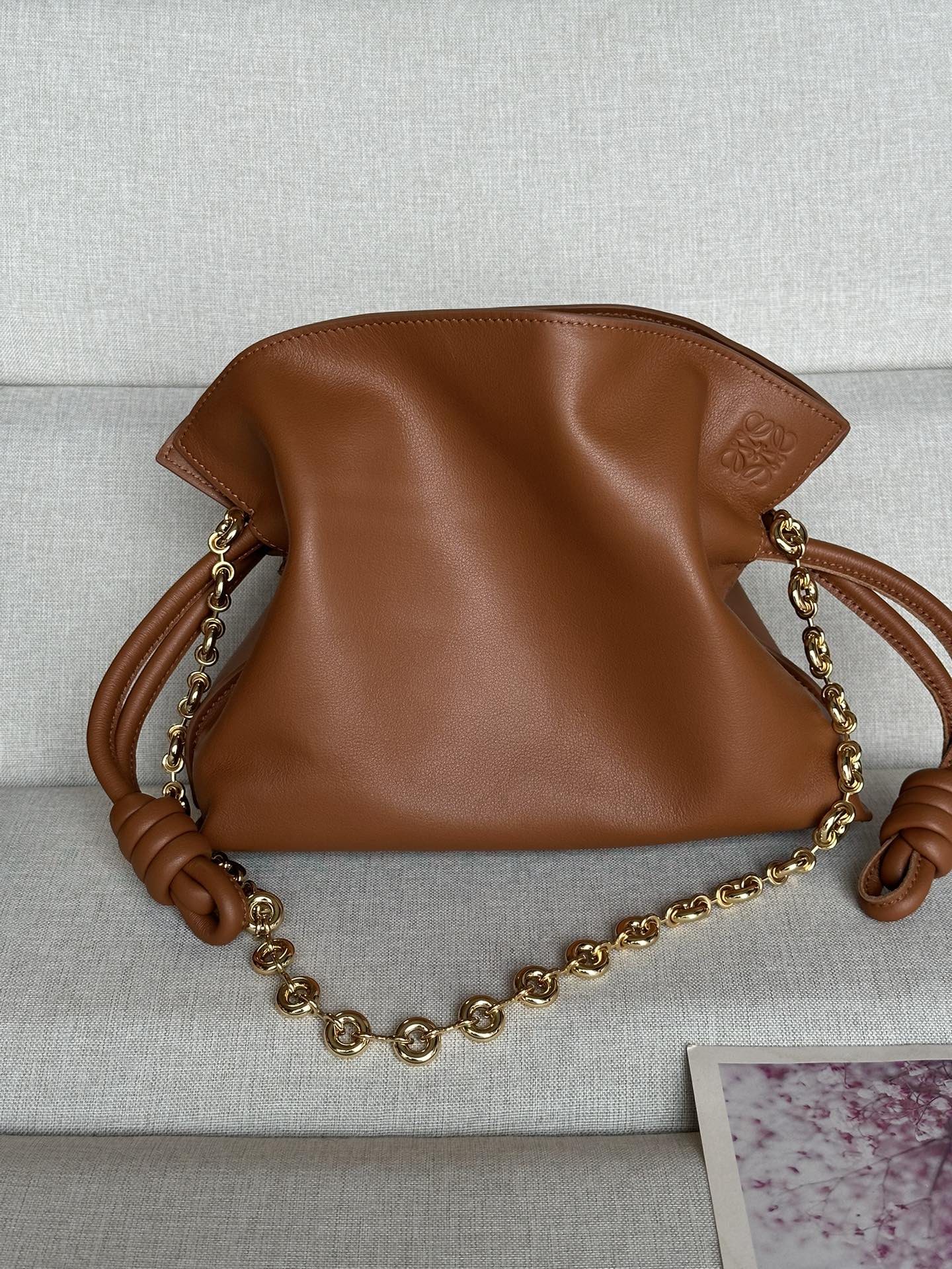로에베 Loewe Mini Flamenco 11046S 클러치 23cm