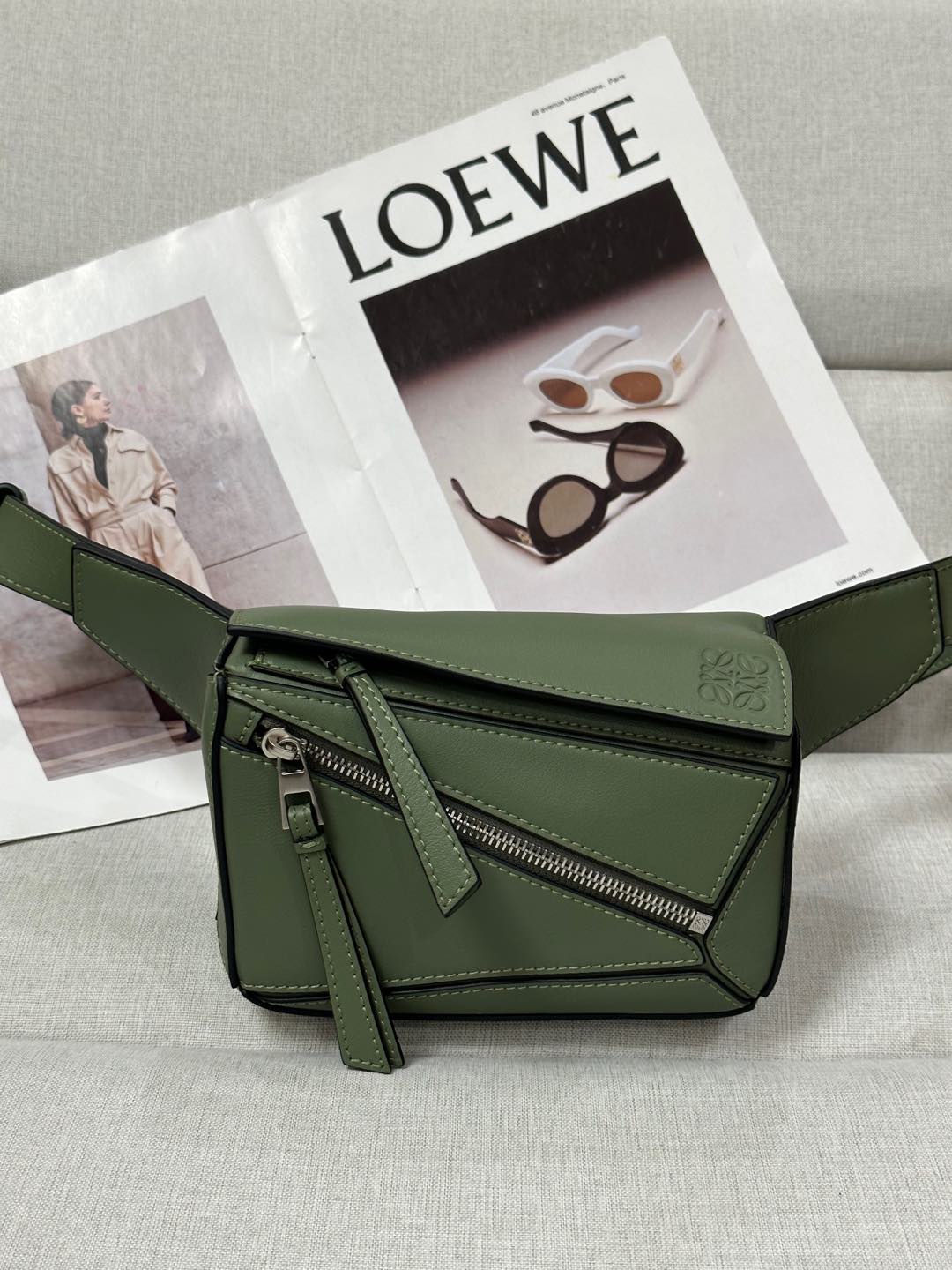 로에베 Loewe 6002 Mini Puzzle 벨트 백 18cm