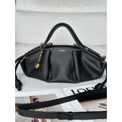로에베 Loewe 1668  Small Paseo Bag In Shiny Nappa Calfskin 35cm