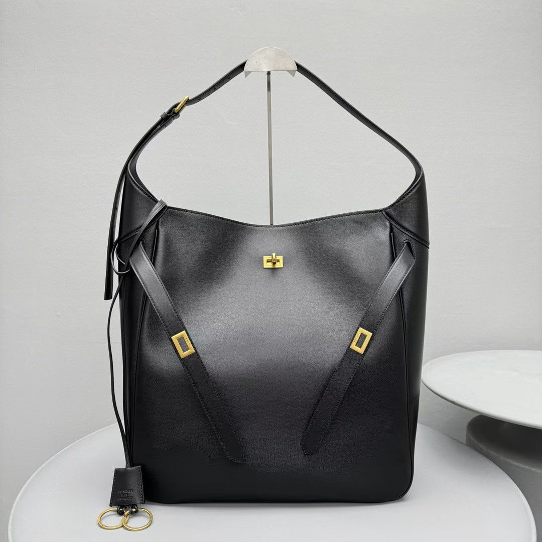 발렌시아가 Balenciaga 805758 Bel Air Large Hobo Bag Black 37cm