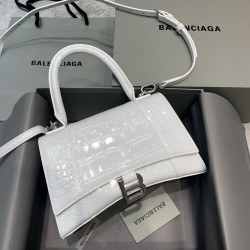 발렌시아가 Balenciaga 592833 Hourglass XS Handbag White 23cm