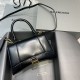 발렌시아가 Balenciaga 592833 Hourglass XS Handbag Black 23cm