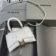 발렌시아가 Balenciaga 592833 Mini Hourglass XS Handbag White 19cm