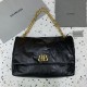 발렌시아가 Balenciaga 765966 Monaco Large  Chain Bag Black 43.5cm