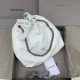 발렌시아가 Balenciaga 742941 Crush Large Tote Bag White
