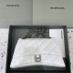 발렌시아가 Balenciaga Crush Medium Chain Bag White 31cm