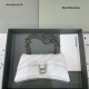 발렌시아가 Balenciaga Crush Small Chain Bag White 25cm