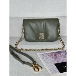 로에베 Loewe 9802 Puffer Goya Bag In Shiny Nappa Lambskin