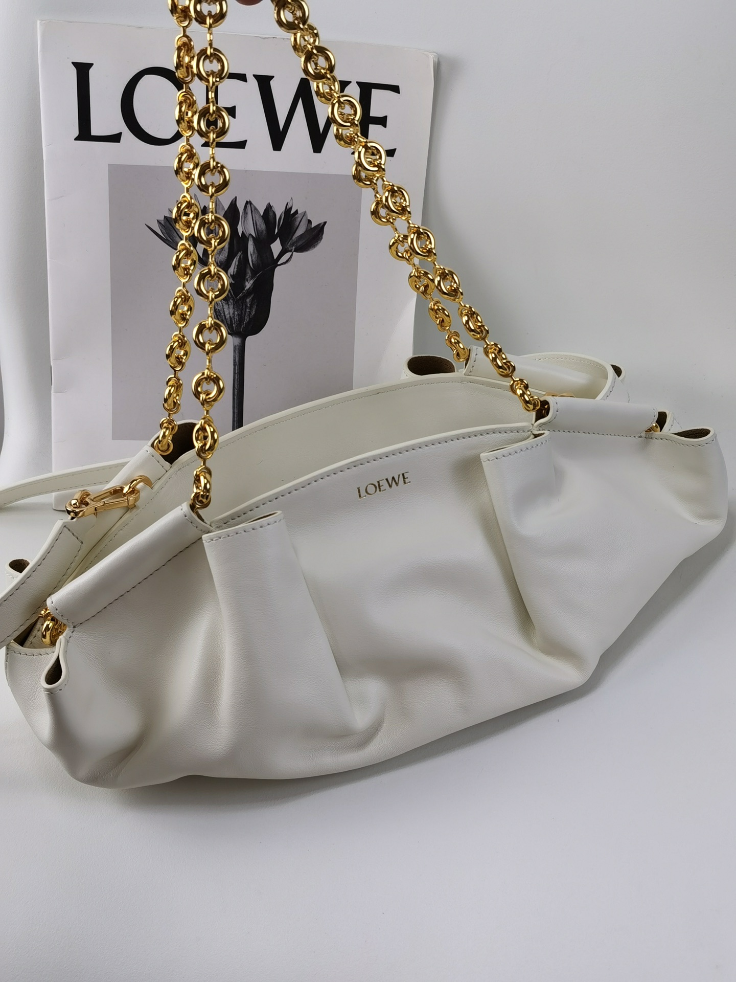 로에베 Loewe 1668A Small Paseo Bag In Shiny Nappa Calfskin 35cm