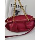로에베 Loewe 1668A Small Paseo Bag In Shiny Nappa Calfskin Red 35cm