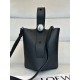 로에베 Loewe 332S Mini Pebble Bucket Bag Black
