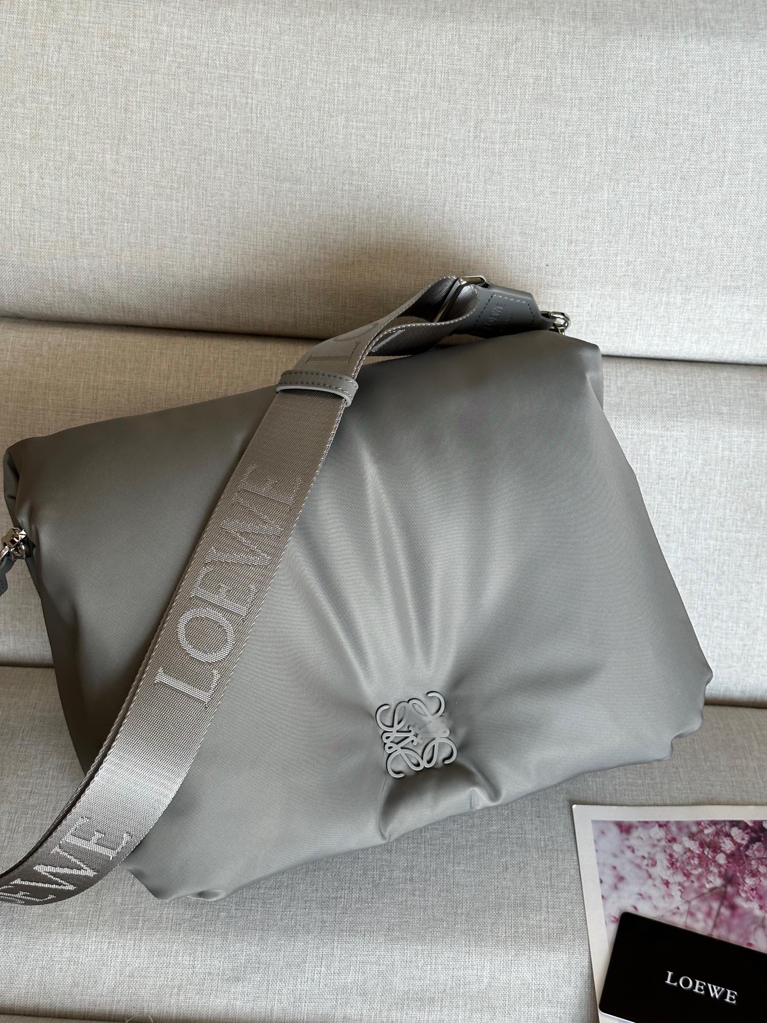 로에베 Loewe 9800A Puffer Goya Messenger Nylon