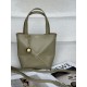 로에베 Loewe 1763 Mini Puzzle Fold Tote Bag in Shiny Calfskin