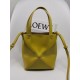 로에베 Loewe 1763 Mini Puzzle Fold Tote Bag in Shiny Calfskin