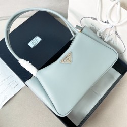 프라다 Prada 1BA444 SoftGrainhobo 탑 핸들백 28CM