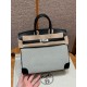 에르메스 Hermes Birkin 25cm Canvas and Swift 89 Noir/silver
