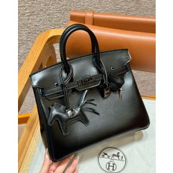 에르메스 Hermes Birkin 25cm Box 89 Noir/black