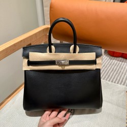 에르메스 Hermes Birkin 25cm Box 89 Noir/silver