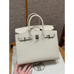 에르메스 Hermes Birkin 25cm Epsom 10 Craie/silver