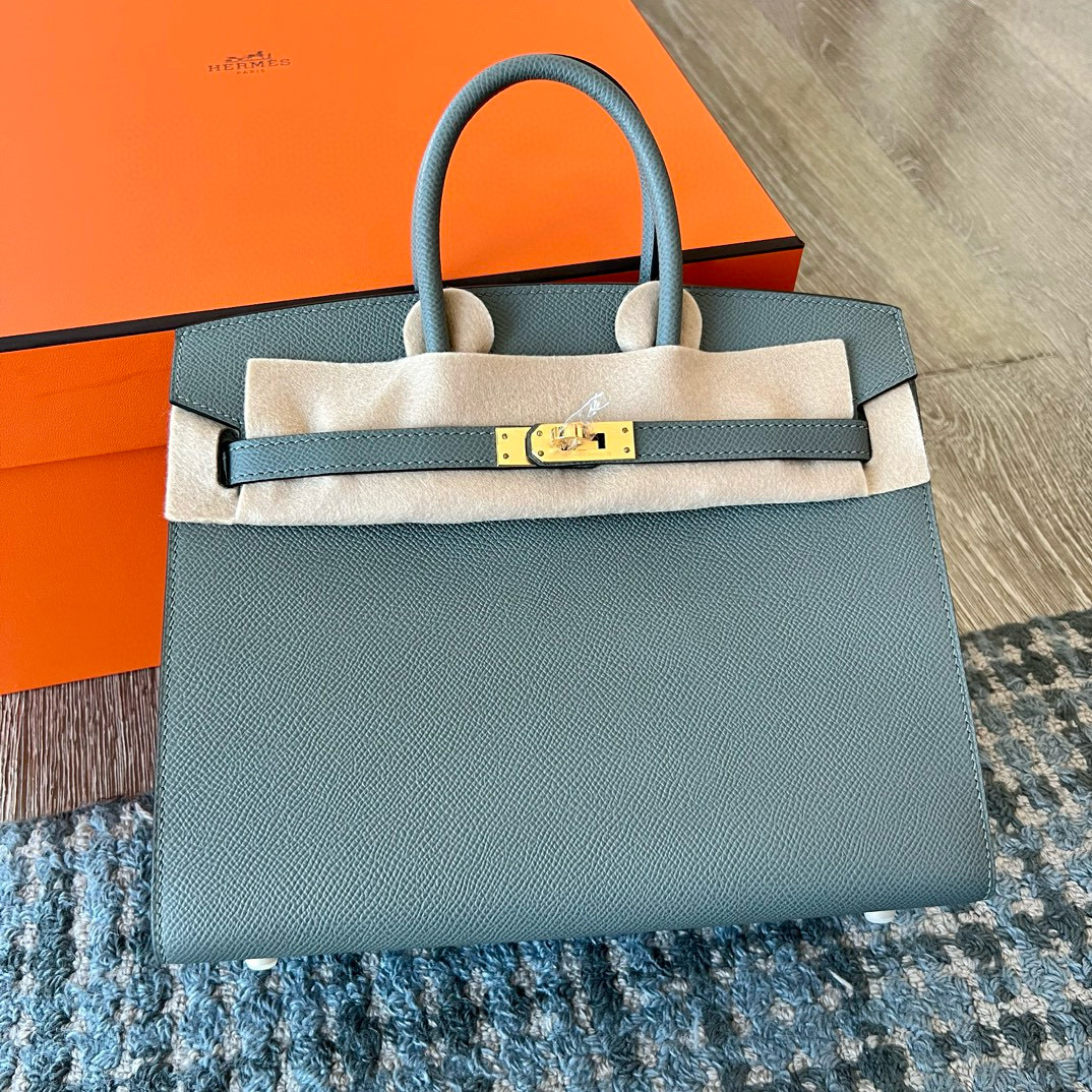 에르메스 Hermes Birkin 25cm Epsom 63 Vert Amande/gold