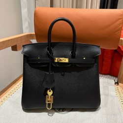 에르메스 Hermes Birkin 25cm Epsom 89 Noir/gold