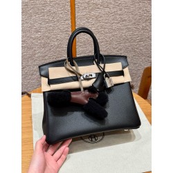 에르메스 Hermes Birkin 25cm Epsom 89 Noir/silver