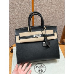 에르메스 Hermes Birkin 25cm Epsom 89 Noir/silver