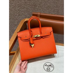 에르메스 Hermes Birkin 25cm Epsom 93 Orange/gold