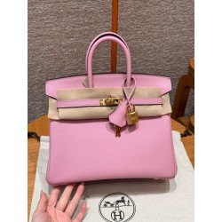 에르메스 Hermes Birkin 25cm Epsom X9 Mauve/gold