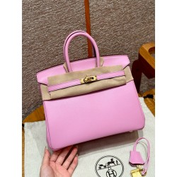 에르메스 Hermes Birkin 25cm Swift X9 Mauve/gold