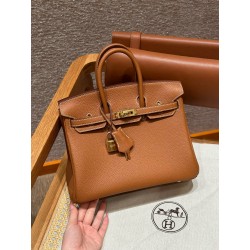 에르메스 Hermes Birkin 25cm Togo 1H Toffee/gold