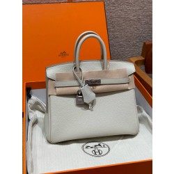 에르메스 Hermes Birkin 25cm Togo 8L Beton/silver