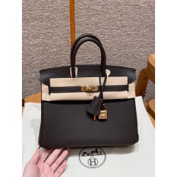 에르메스 Hermes Birkin 25cm Togo 46 Ebene/gold