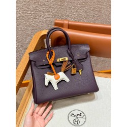 에르메스 Hermes Birkin 25cm Togo 59 Raisin/gold