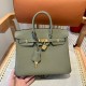 에르메스 Hermes Birkin 25cm Togo Q1 Sauge/gold