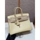에르메스 Hermes Birkin 25cm Matte Alligator Y1 Vanille/gold