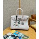 에르메스 Hermes Birkin 30cm Clemence 09 Mauve pale/silver