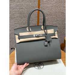 에르메스 Hermes Birkin 30cm Epsom 0L Girs Meyer/silver