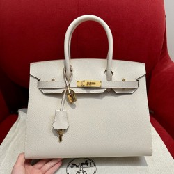 에르메스 Hermes Birkin 30cm Epsom 10 Craie/gold