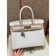 에르메스 Hermes Birkin 30cm Epsom M4 Girs pale/silver