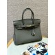 에르메스 Hermes Birkin 30cm Togo 0L Gris Mayer/silver