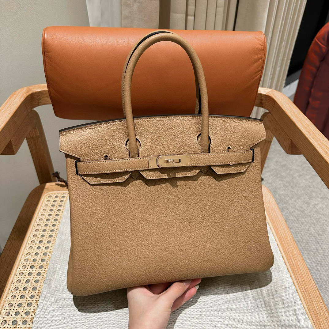 에르메스 Hermes Birkin 30cm Togo 0M Chai/Rose gold