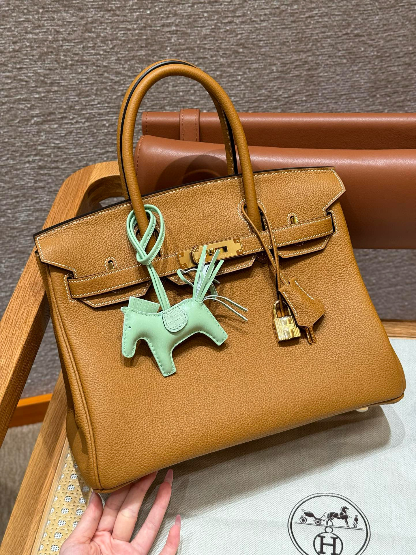 에르메스 Hermes Birkin 30cm Togo 2S Sesame/gold